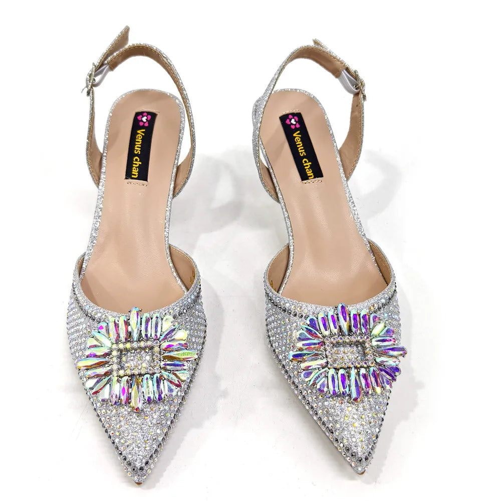 Sandali da donna nigeriani di alta qualità, stile italiano, sandali da donna africani, scarpe di lusso firmate, scarpe da donna 2025