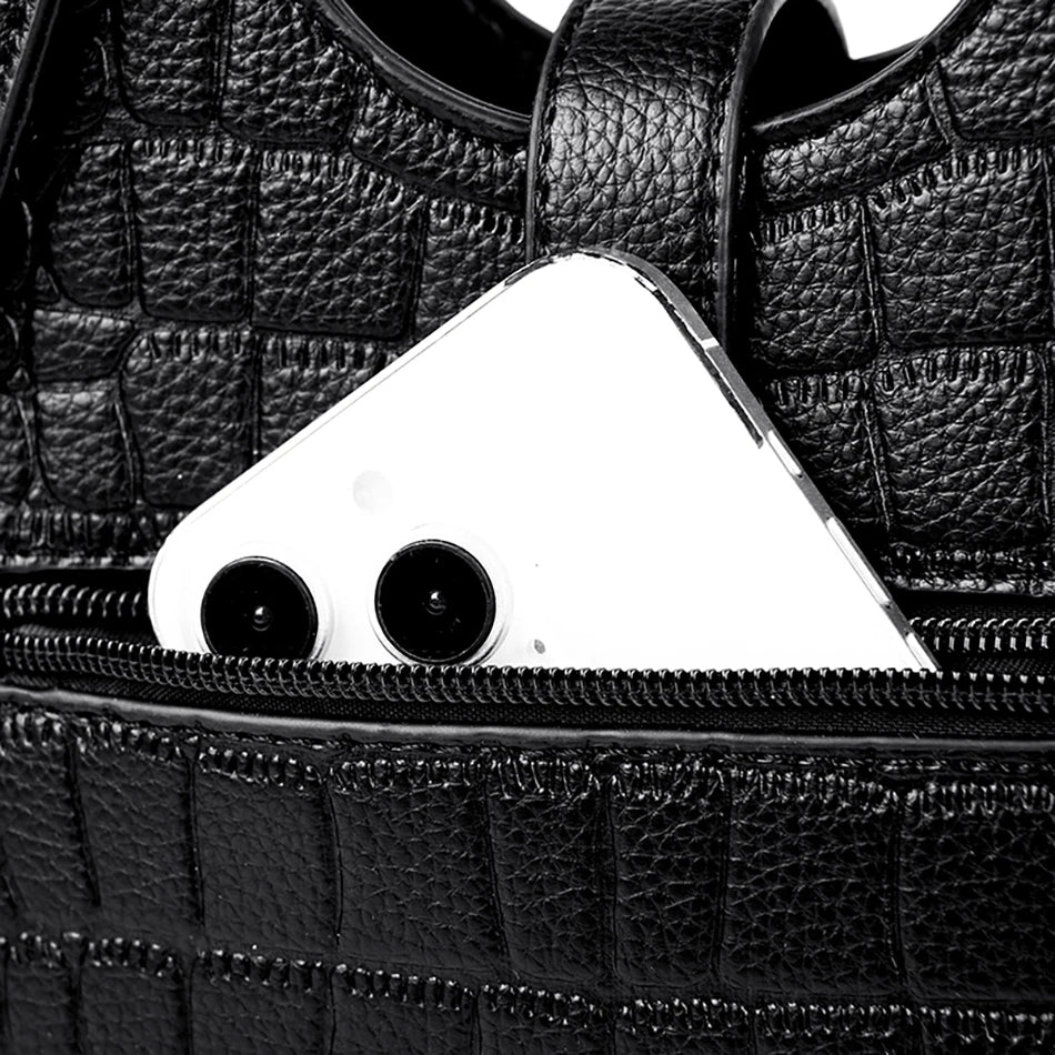 Borsa da donna di nuova tendenza 2024 in pelle morbida di alta qualità Borsa a tracolla da donna Bolsas Tinta unita Retrò Borsa a mano da donna Sac
