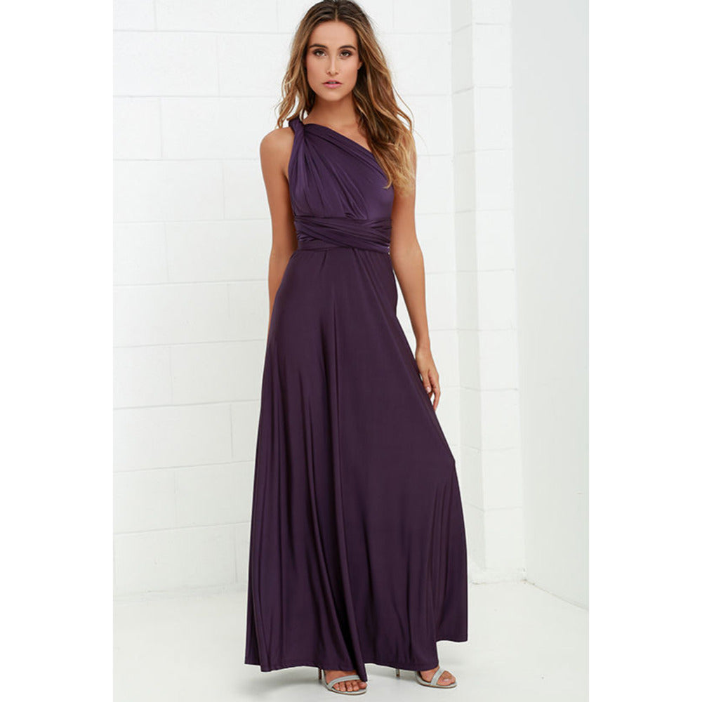Sexy Vrouwen Multiway Wrap Convertible Boho Maxi Club Rode Bandage Lange Jurk Feest Bruidsmeisje Infinity Robe Longue Femme