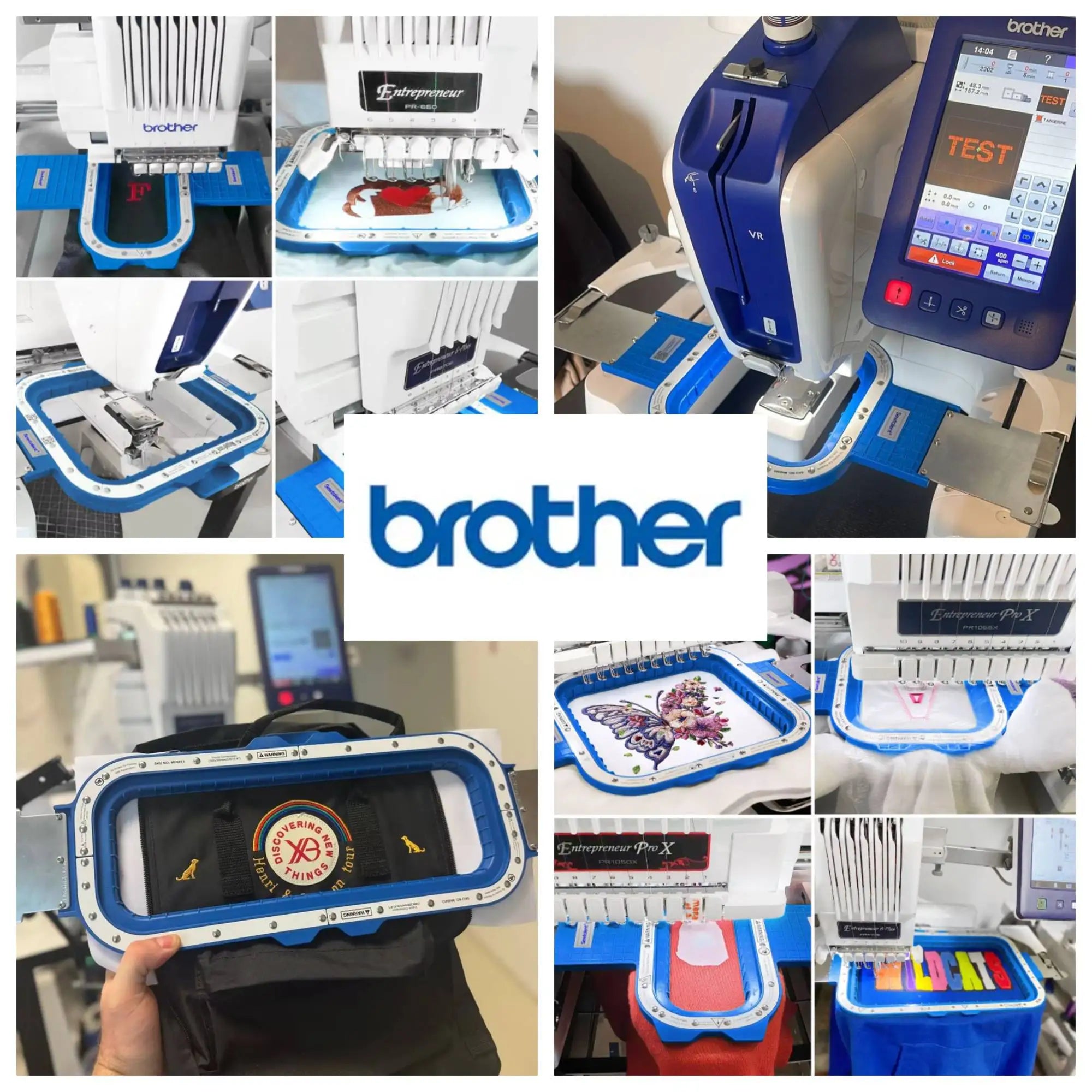 per macchine da ricamo Brother Magnetic Hoops pr1055x pr1000 pr680 prs100/vr pr1x Mighty Hoop per macchine da ricamo