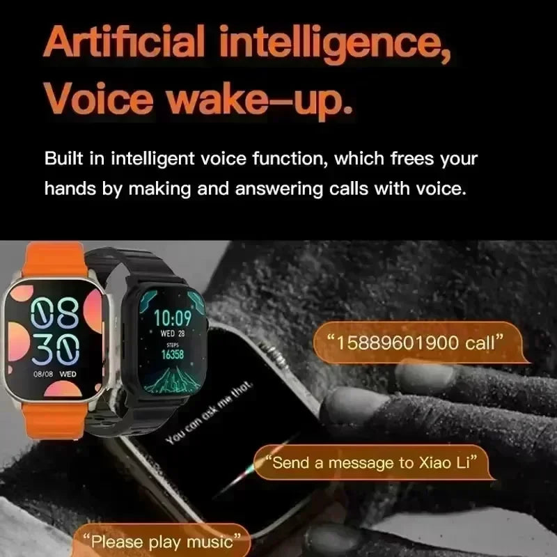 Orologio cinturino 7 in 1 DT900 Supporto Musica Ricarica wireless Chiamate Bluetooth Salute e Fitness Sport Smartwatch uomo e donna