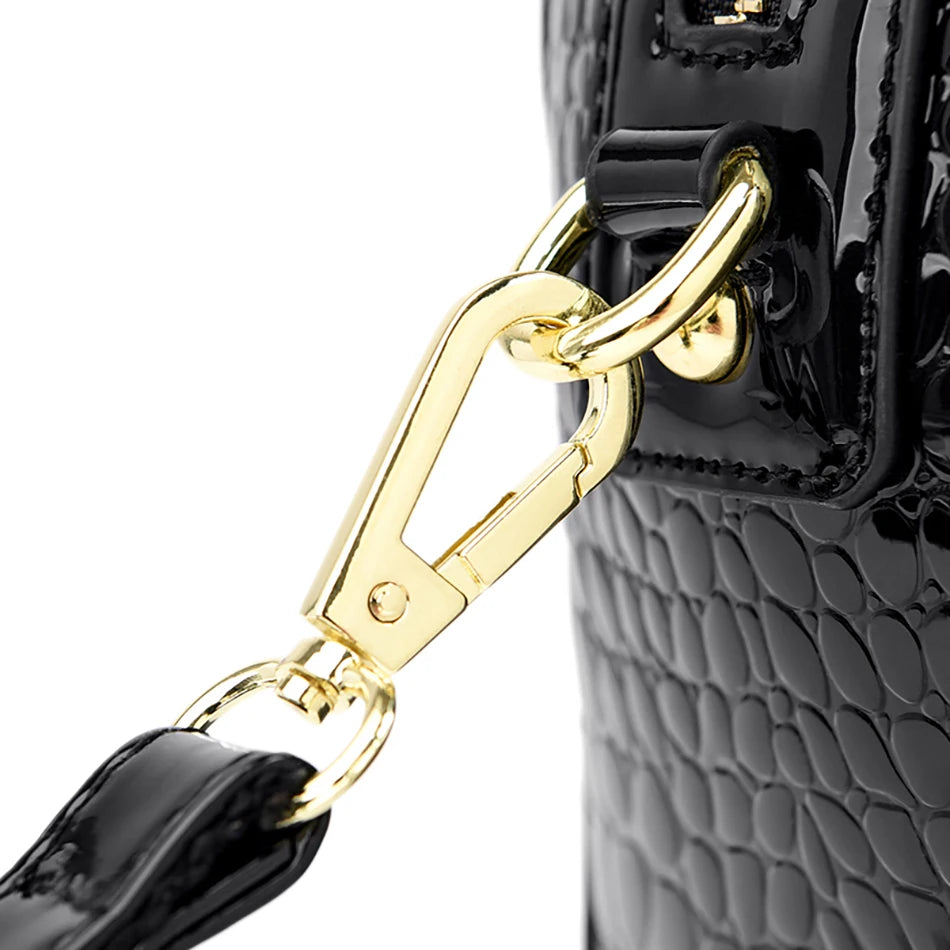 Borsa da donna in pelle di coccodrillo, nuova moda 2024, borse a tracolla da donna di lusso firmate, borsa da ragazza retrò alla moda, portafoglio Bolsas