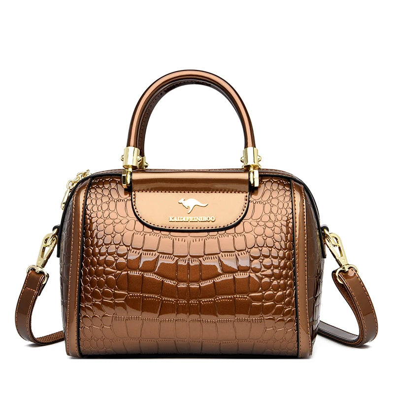2024 Nieuwe Mode Krokodillenleer Dames Handtas Luxe Designer Dames Schoudertassen Retro Trendy Meisjes Shopper Tas Portemonnee