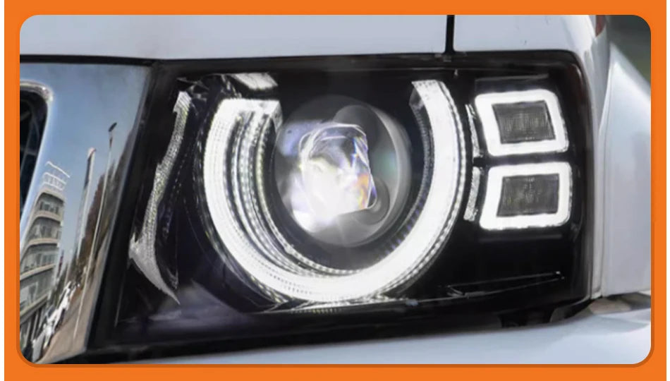 LED Auto Headlight Assembly For Nissan Patrol Y61 2005-2013 Upgrade Plug and Play Projector Lens Car Front lamps Accessories