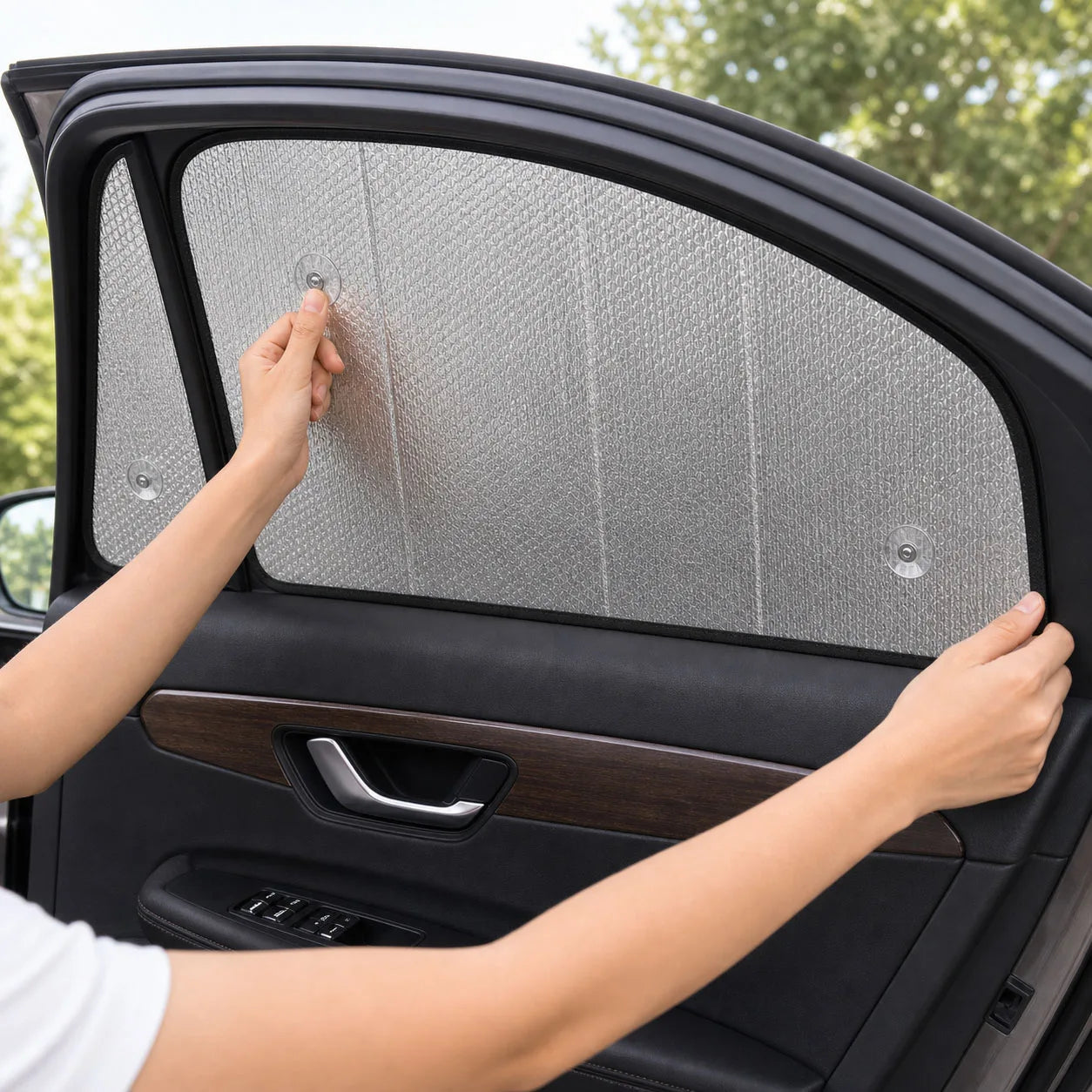 For Audi Q50 Base 2014-2017 Custom Full Set Windshield Sun Shade Aluminum Foil Heat Insulation Anti UV Foldable