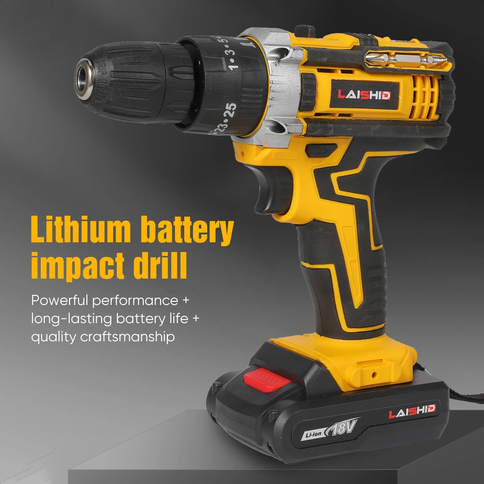 Trapano avvitatore a impulsi a batteria da 21V, Cacciavite elettrico, Martello perforatore elettrico, Mini trapano manuale senza fili, Utensili elettrici con batteria agli ioni di litio