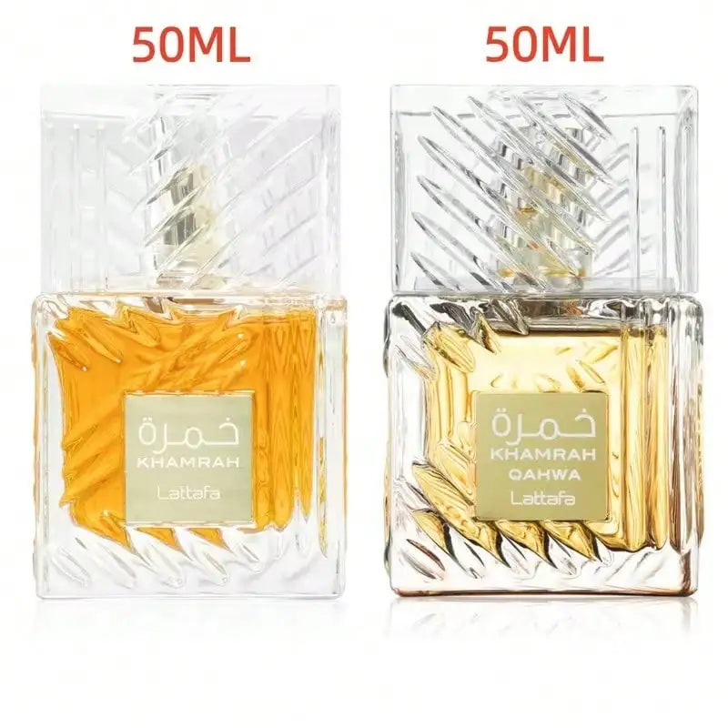Lattafa KHAMRAH & KHAMRAH QAHWA 50ML * 2 - gemengd parfumwater