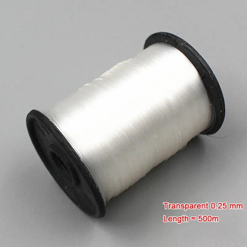 Filo trasparente per macchina da cucire da 4500 metri per colletto applicato a mano, filo di nylon invisibile da tavolo, accessori per cucito