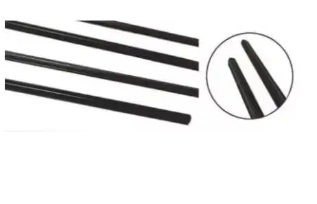 4 Pieces Black Moulding Window Door Belt Line for Nissan Patrol Y61 1995-2005 Weatherstrip Protect Rubber Seal 82820-VB000