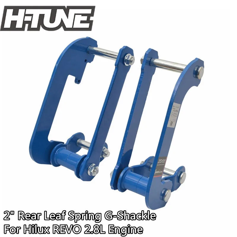 H-TUNE 4x4 Accesorios Rear Comfort G-Shackle Extended 2 Inch Lift Kits for Hilux Vigo 2005-2014 / REVO 2.8 Liter Engine 2015+