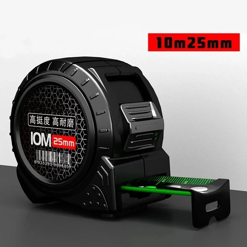 1/5 STUKS Zelfsluitende Fluorescerende Stalen Rolmaat Hoog-precisie Laser Inkjet Code Doos Liniaal Meetgereedschap Meter Liniaal