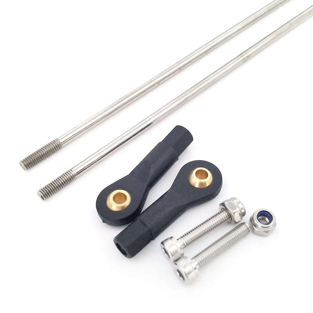 1PC M3 Push Rod Adjustable Tie Rods Ball Head Joint Stainless Steel Servo Linkage for RC Boat Airplane Car
