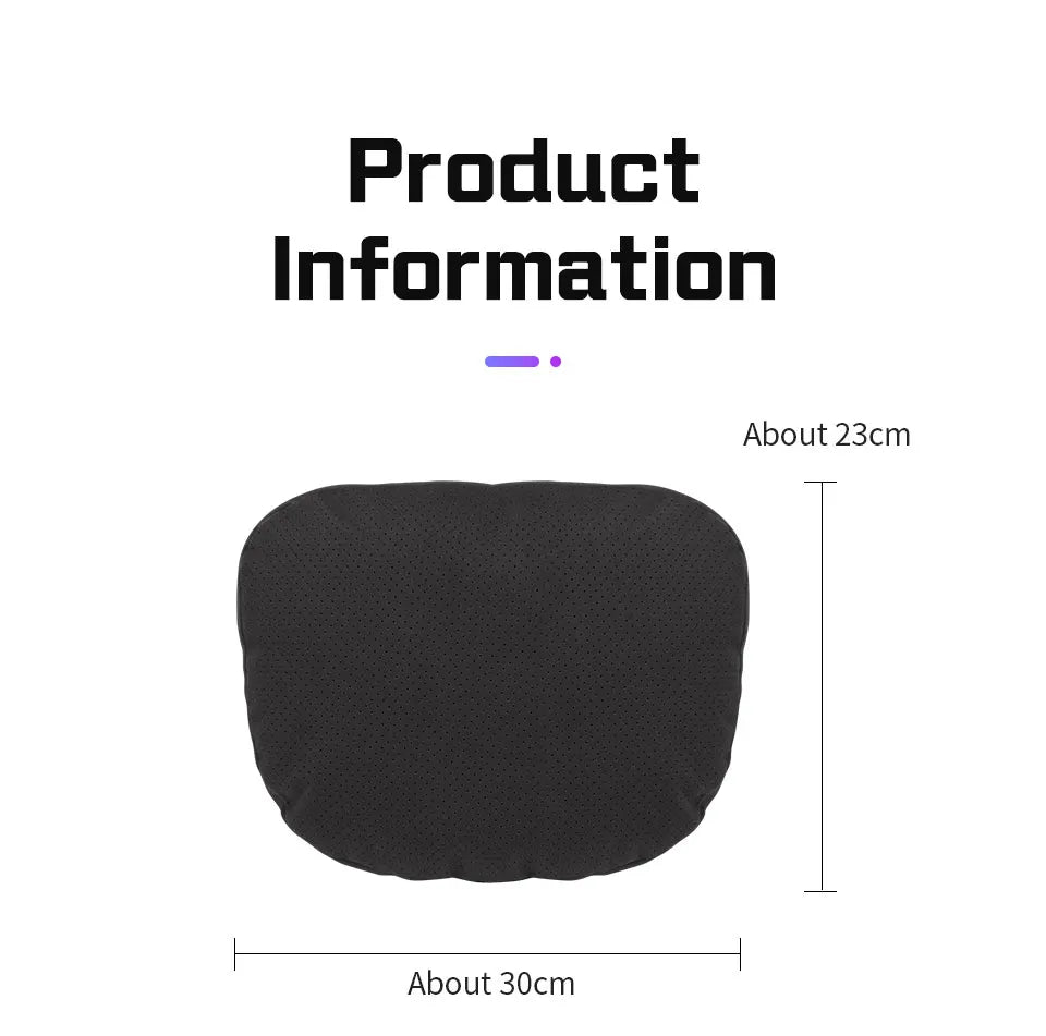Suede Car Neck Pillow Headrest/Lumbar Support For BAIC JISHI polestone 01 Rox 01 Breathable Cotton Waist Cushion Accessories