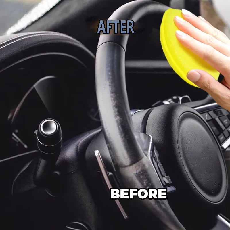 Car Steering Wheel Restoration Paste Black Plastic Parts Coating Enhanced Shine Restores Cracks Remove Scratches And Oxidation