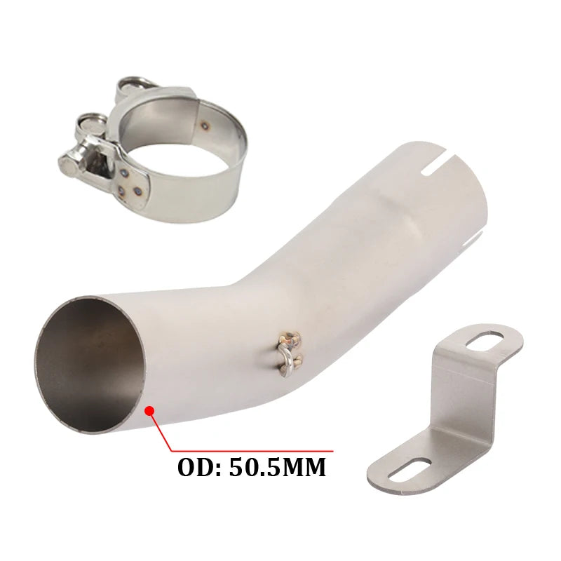 Slip On For VOGE 300DS 800 Rally 2020 - 2025 2026 Motorcycle Exhaust Modify Middle Link Pipe Connect 51MM Muffler Esacpe GP Moto