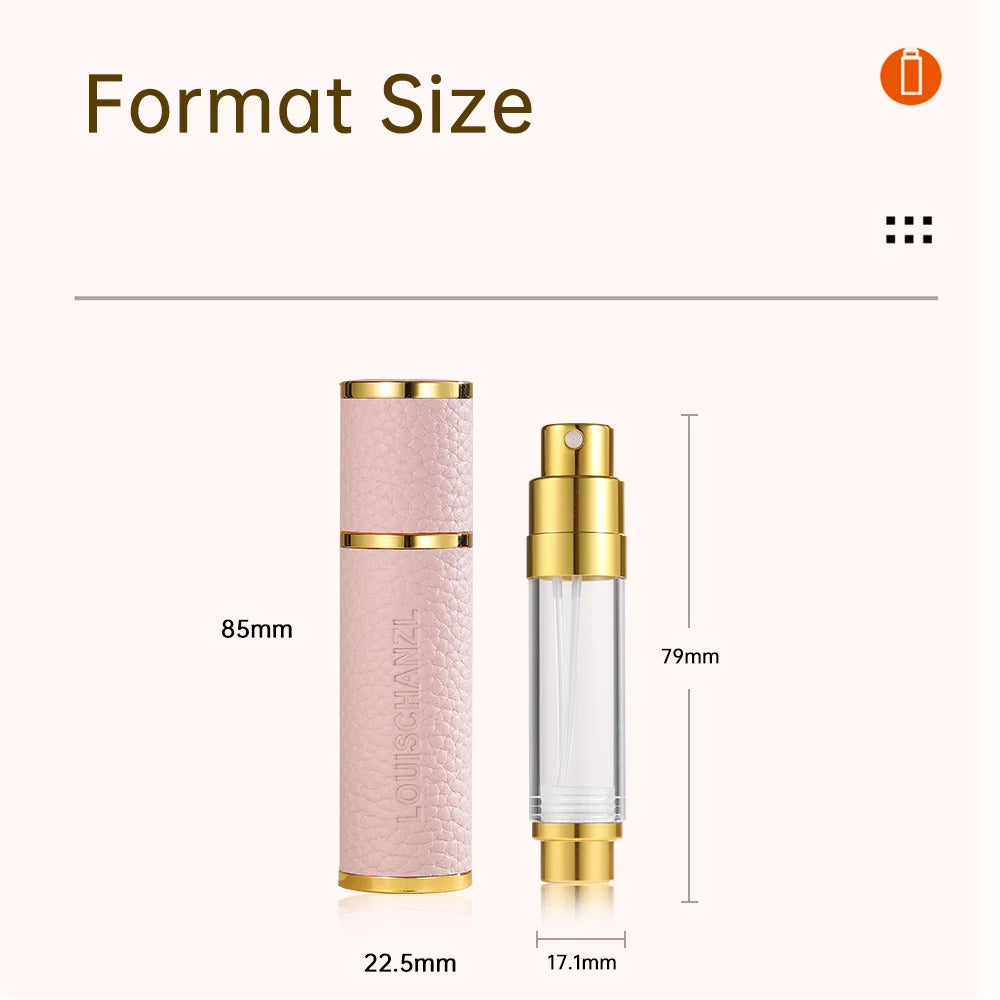 Louischanzl magneet Parfum Verstuiver Draagbare lederen Verstuiver voor aan boord Strakke afdichting Reizen Parfum Spray cadeau 5ml