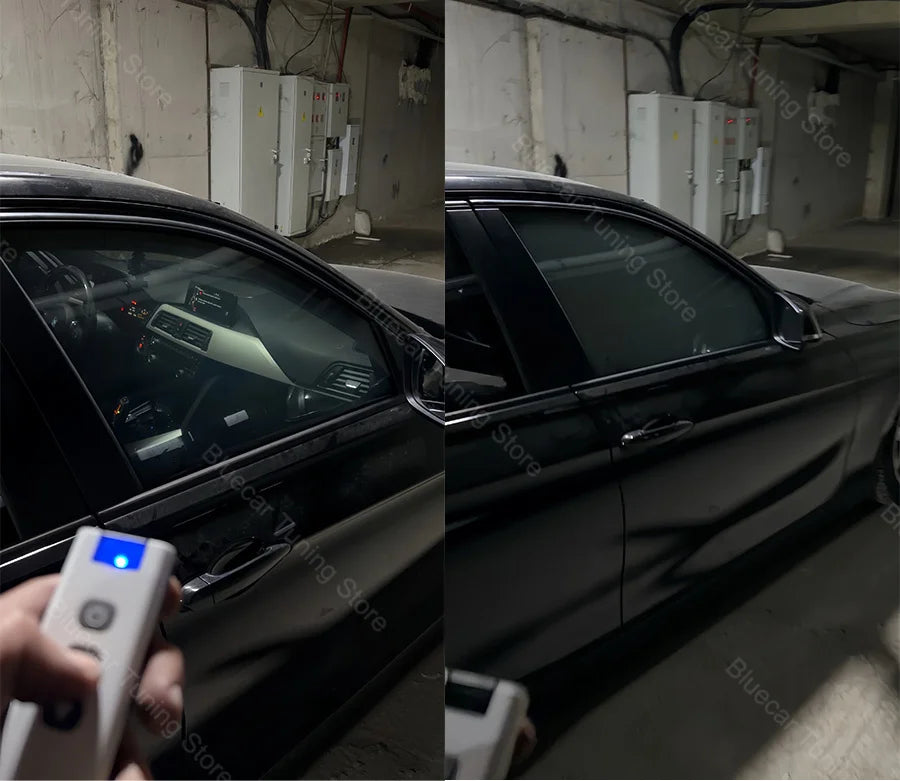 Automotive PDLC Smart Film for Car Windows | Switchable Privacy Glass Tint Independent control for four windows