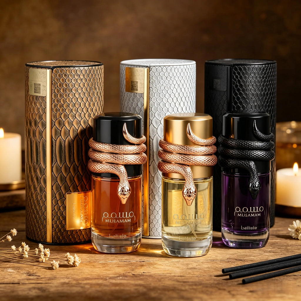 Eau de Parfum Arabo di Lusso con Design a Serpente Lunga Durata Profumo Legnoso Floreale per Donna Uomo Spray Profumato Esotico Elegante