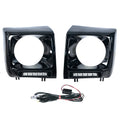 DRL LED Daytime running lights Fog Lamp Cover Black Frame For Mercedes Benz G500 G55 G63 W463 1990-2016 A4638840731 A4638840832