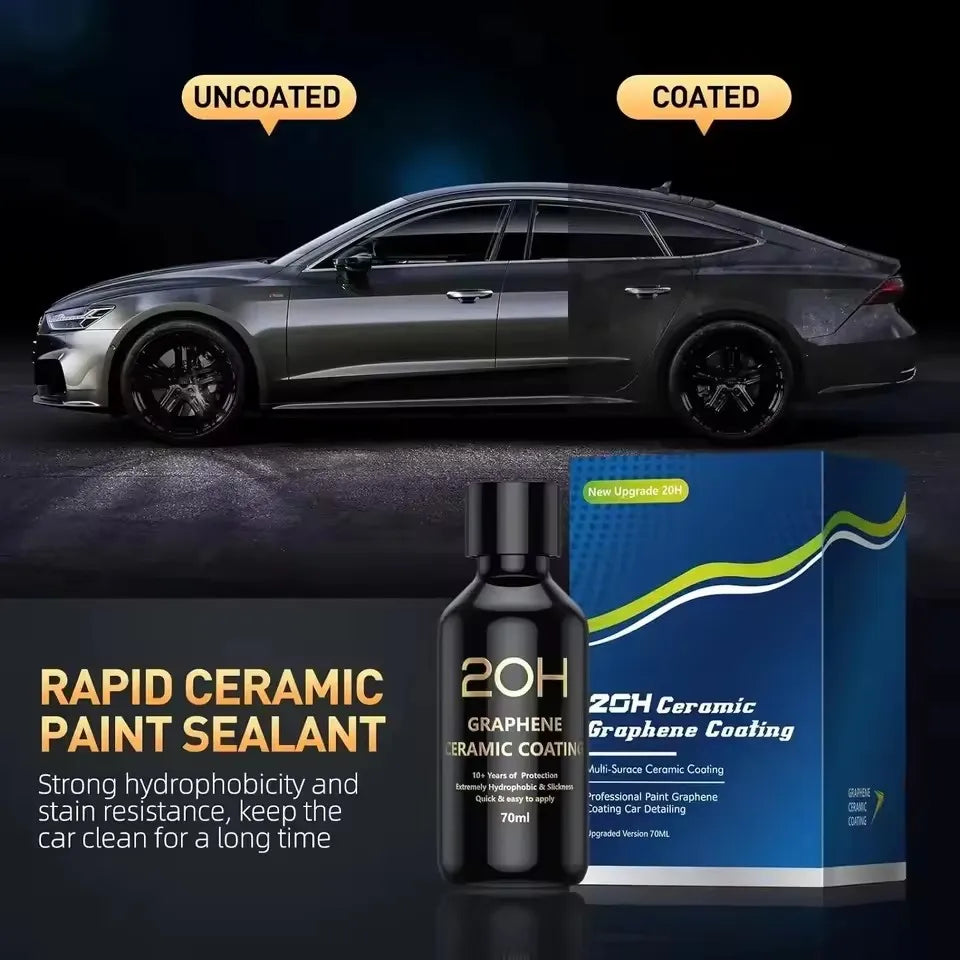 2026 Graphene Ceramic Coating 20H with Self Healing and UV Track Technology Car Detailing Professionals 10+ Years of Protection
