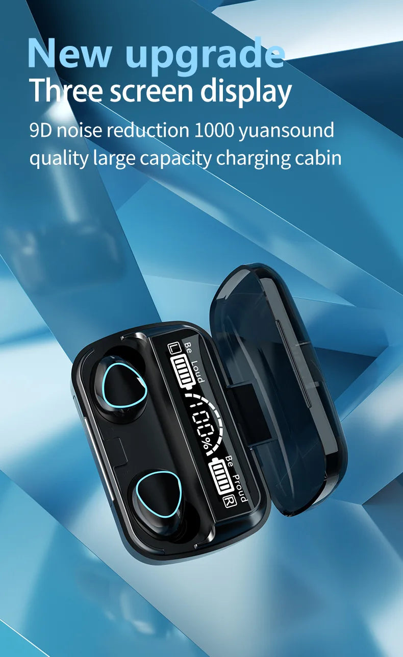 Auricolari M10 Nuovi Arrivi Cuffie Wireless Auricolari di Alta Qualità Suono Perfetto Sport Giochi Musica Cuffie BT con Power Bank