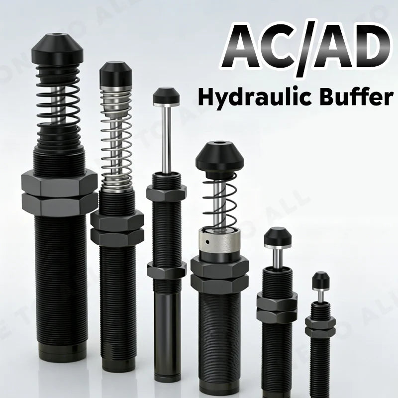 AC/AD Hydraulic Buffer Adjustableb Automatic Compensation Medium Carbon Steel Material Shock Absorber AC2020 AC2540