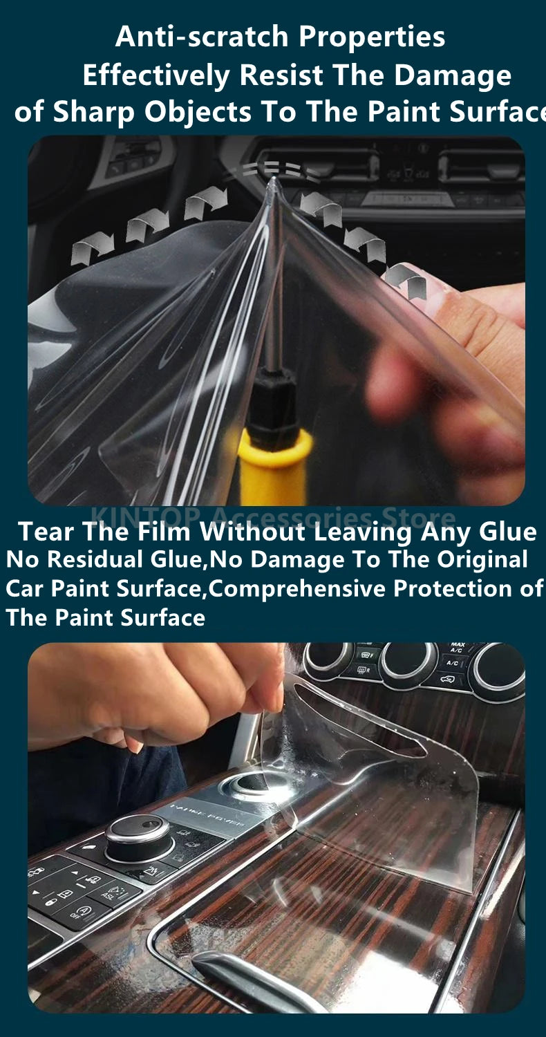 For JISHI 01/POLESTONES/ROX 01 23-25 Car Interior Center Console Transparent TPU Protective Film Anti-scratch Repair Accessories