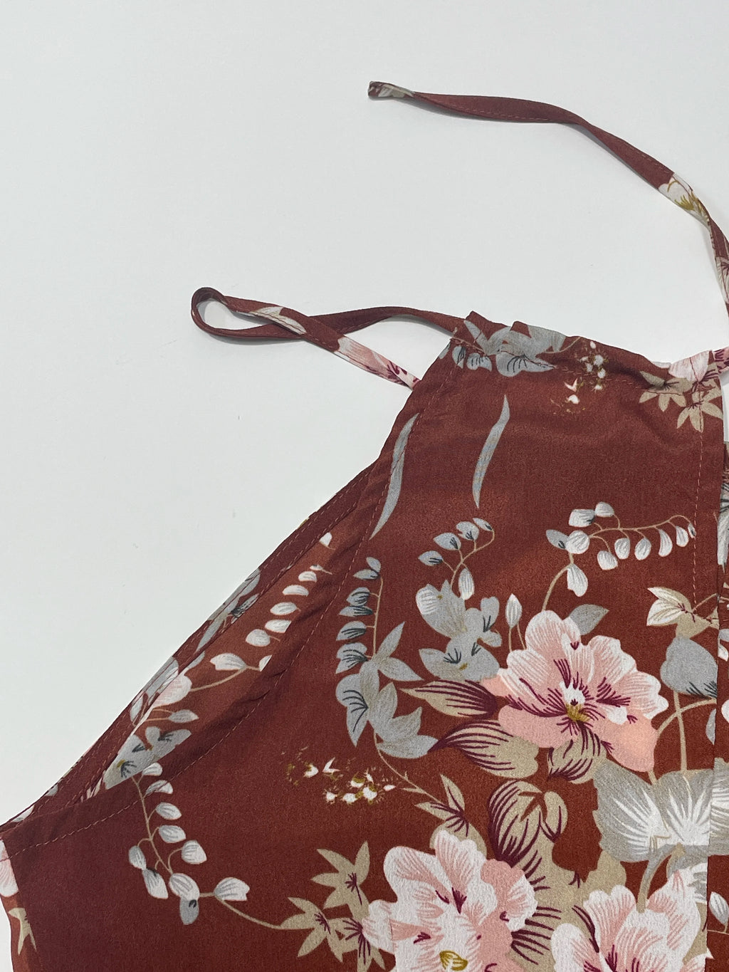 Bloemenprint Hoge Split Dij Halterjurk voor Dames - Zomer Mouwloos Sexy Nauwsluitende Strandfeest Clubkleding
