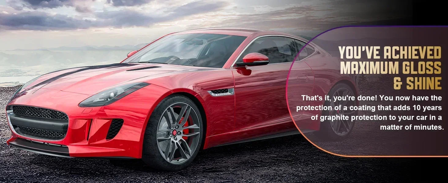 Graphene Ceramic Coating 20H/12H with Self Healing and UV Track Technology Car Detailing Professionals 10+ Years of Protection