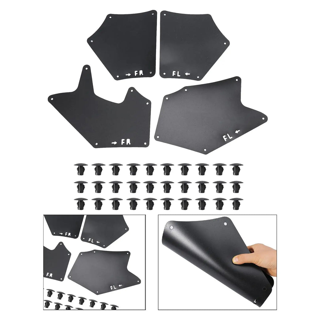 4x Mud Flaps Fender Liner Replacement Mudflaps for Toyota for tundra 2008-2021 Professional Sturdy Easy to Install Accessory