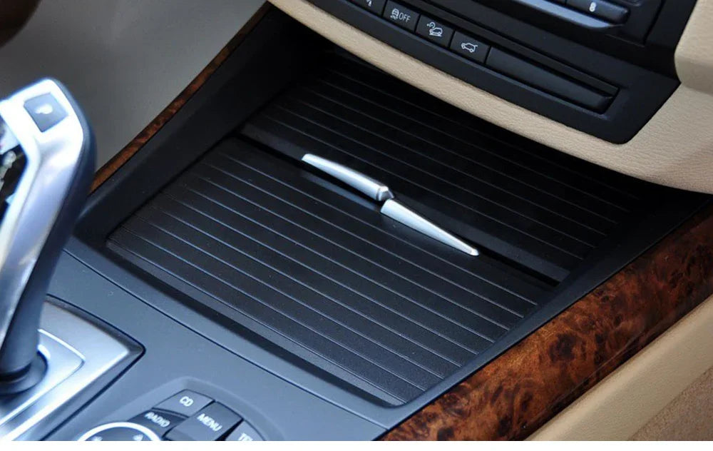 For BMW X5 X6 E70 E71 E72 Front Console Cup Holder Sliding Shutters Cover Trim Center Roller Blind Cover Replacement 2007-2014