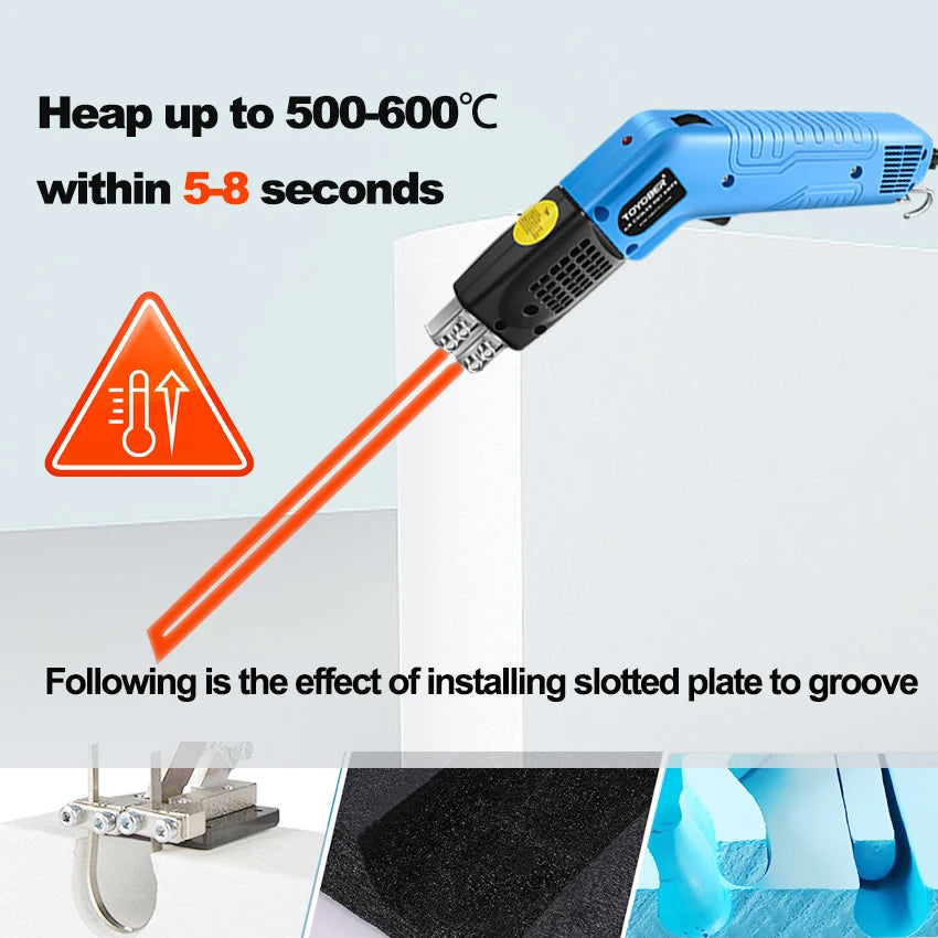 Macchina Utensile Taglierina a Caldo ad Aria Fredda per Taglio di Gommapiuma, Scanalature, Scanalature, Polistirolo, Tessuto, Corda, Coltello Riscaldante Elettrico a Caldo