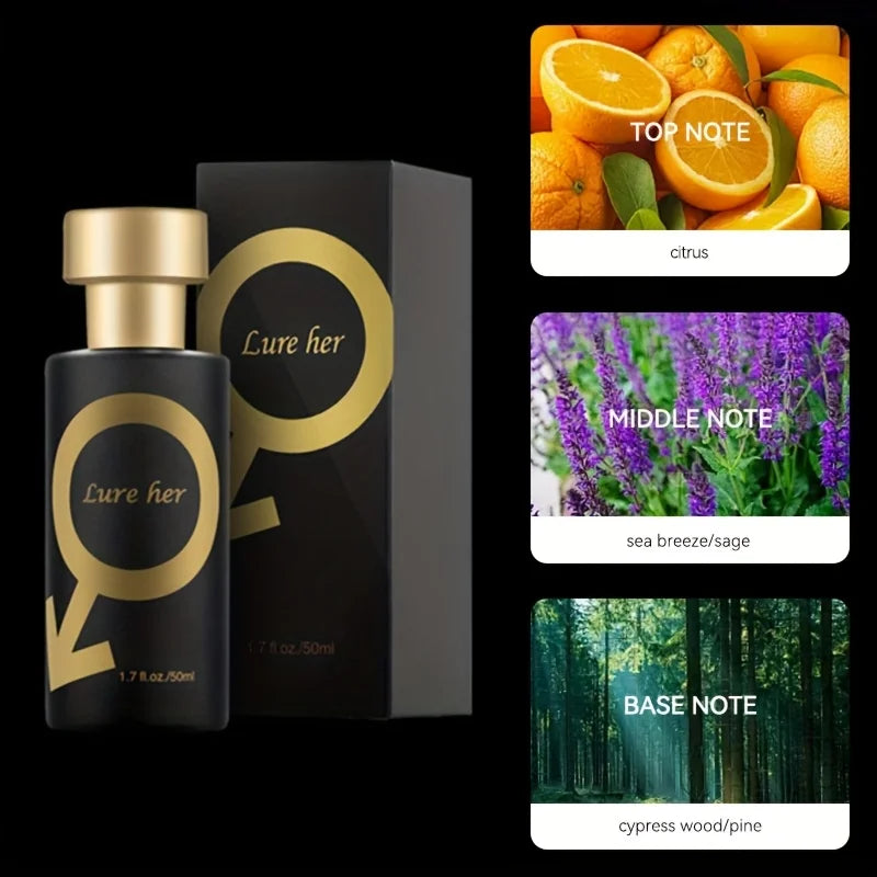 Profumo Ormonale Affascinante da Donna Fragranza legnosa Profumo a lunga durata che emana fascino Incontri Uso quotidiano Con scatola Regali