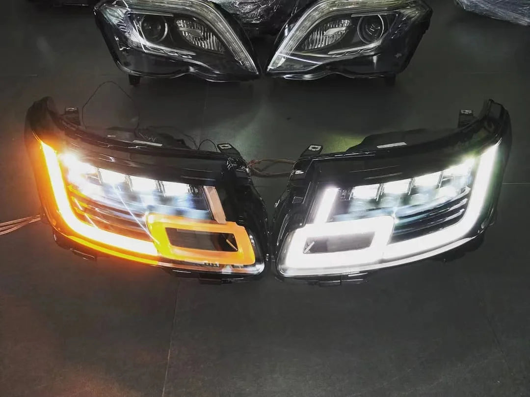 L405 Headlamp for Land Rover Range Rover Vogue 2014 - 2017 Update to 2018 - 2022 4 Lens 4 Eyes Spare Parts Facelift