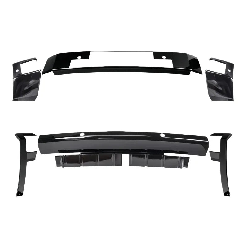 Car Front and Rear Bumper Trim Kit Suitable for BYD Leopard 8 2024 2025 Modified Car Black Warrior Front Rear Bumper Accessories