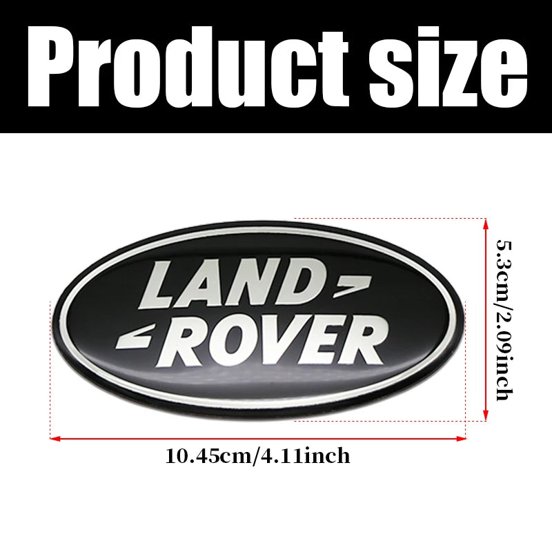 10.5x5.3cm Car Original Front Grille Badge Replace Emblem Lid Logo For Land Discovery Rover Range Rover Defender Guardian Evoque