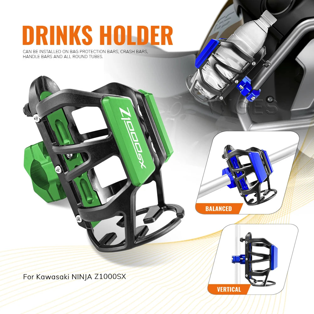 Motorcycle Beverage Water Bottle Cage For Kawasaki NINJA Z1000SX Z 1000 SX Drinks Holder Water Cup Holder
