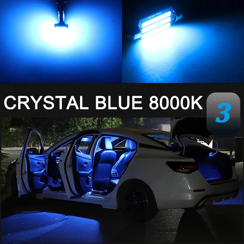8 قطع مصابيح LED داخلية كانباص لنيسان نافارا NP300 فرونتير 2016 2017 2018 2019 2020 2021 2022 مصباح قراءة للسيارة للأبواب ولوحة الترخيص