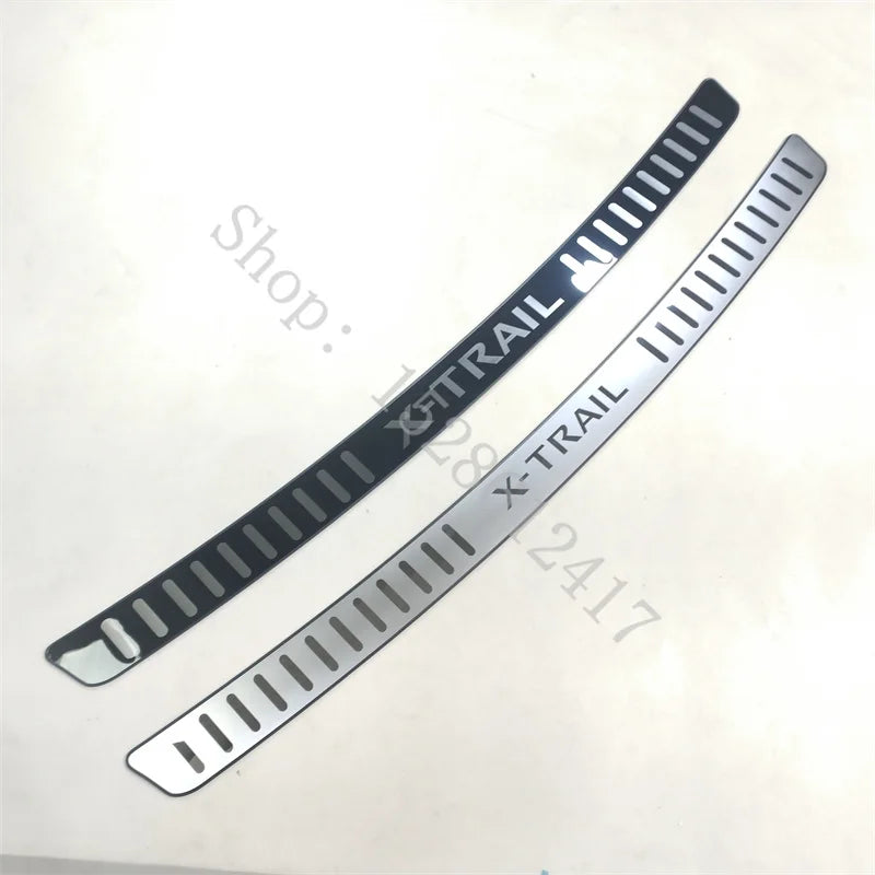 For NISSAN X-TRAIL X TRAIL t32 2014~2020 Stainless Rear Bumper Protector Sill Trunk Tread Plate cover Trim Car Accessories