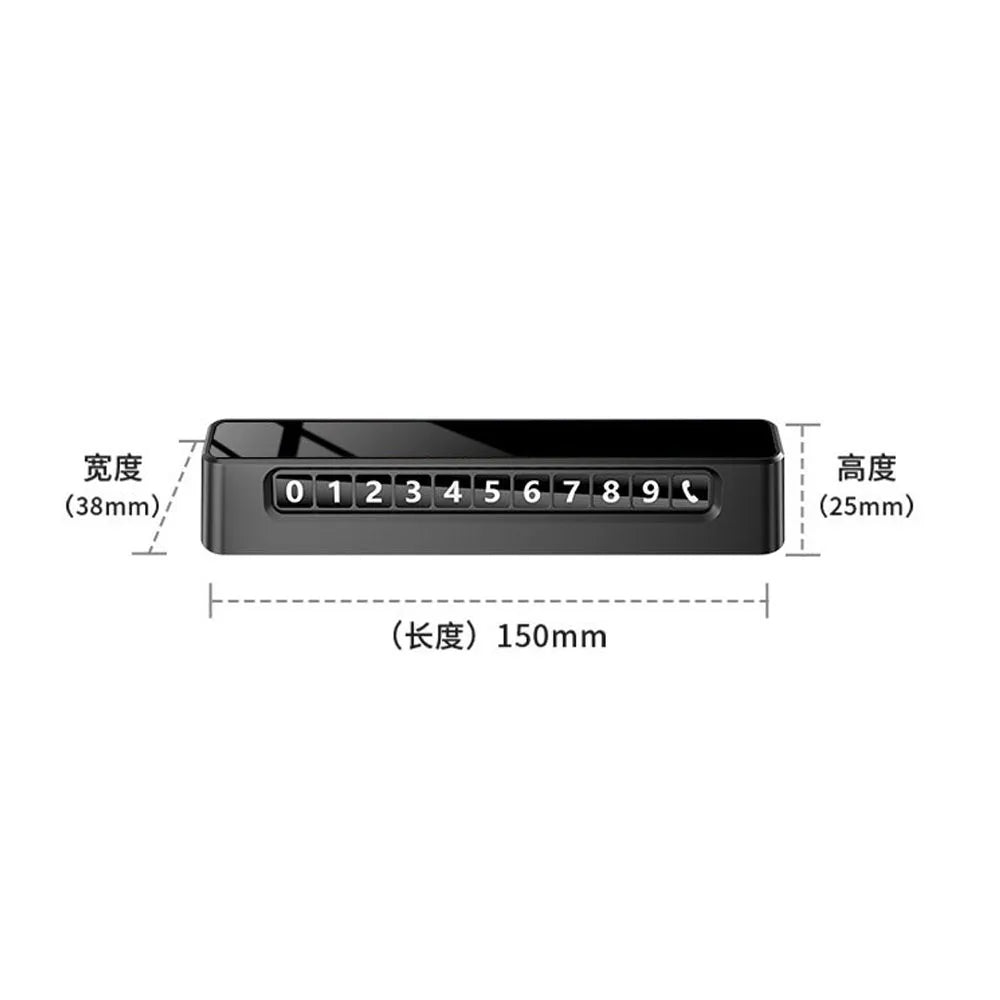 Dual Number Temporary Parking Sign Fit For Rox Adamas 01 2025 2026 Acrylic Mobile Phone Sign Interior Modification Supplies