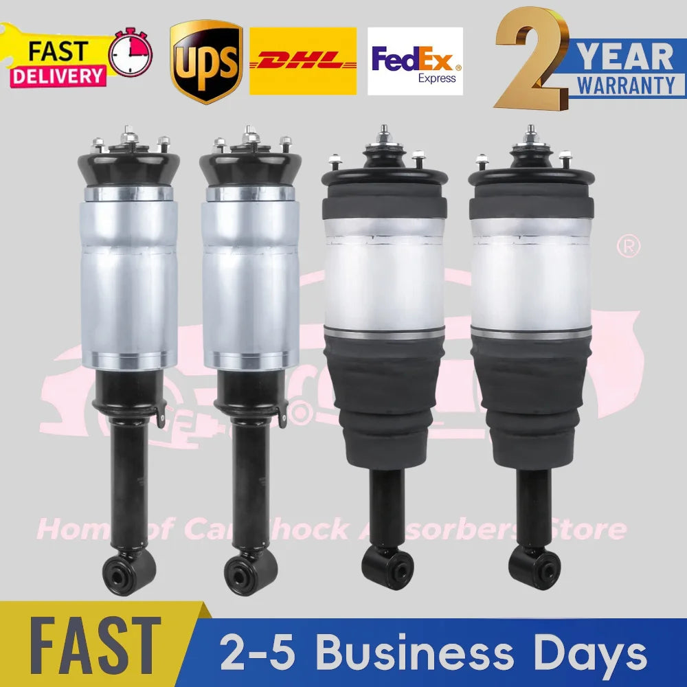 4PCS Front and Rear Air Suspension Shocks Strut For LR3 LR4 L319 and Range Rover Sport 2004-2014 RNB501180 RNB501220 RPD000305