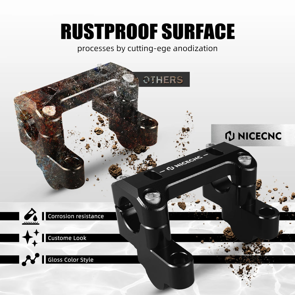 For BMW R1250GS R1200GS GSA Handlebar Riser 45MM R 1250 GS R1250GS Adventure 2019-2023 R 1200 GS R1200GS Adventure 2014-2018