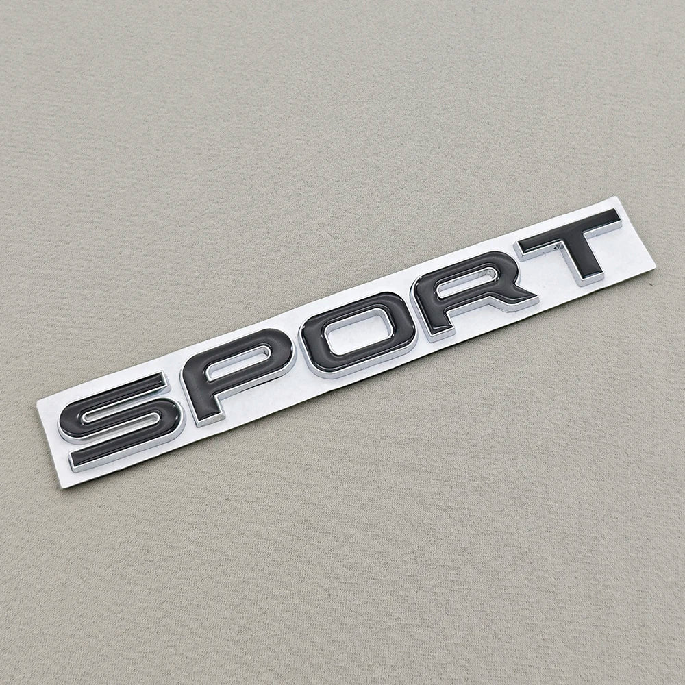 3D Metal Car Letters Sticker  Logo SPORT Badge Rear Trunk Emblem Accessories for Land Rover Discovery Range Rover Defender