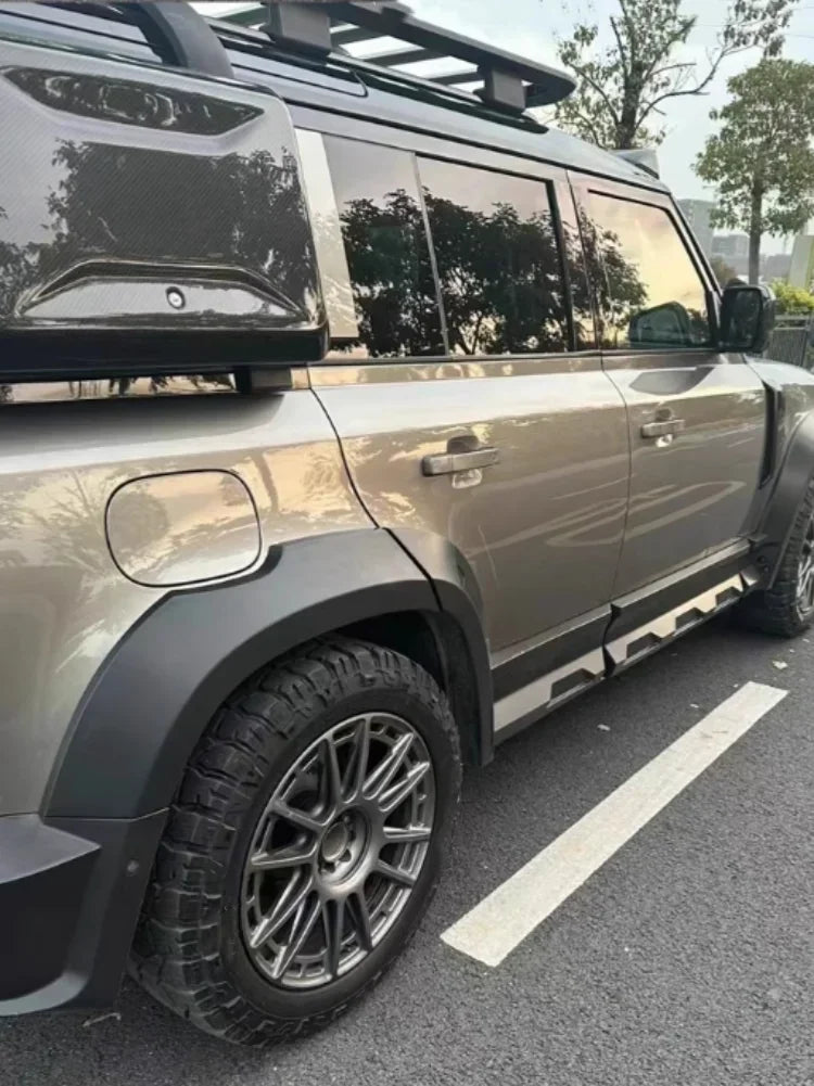 Auto Big Surround Kit For Land Rover Defender 2020-2024 Modified Luman Front Rear Bumper Engine Cover Side Skirt Car Accessories
