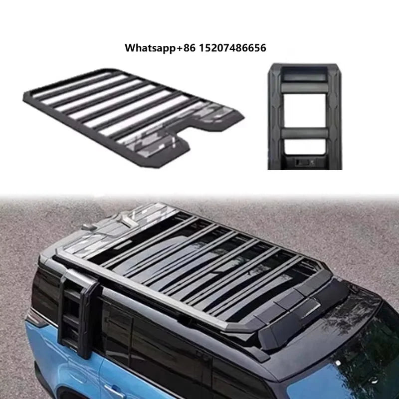 High Performance Alloy Side Ladder & Roof Platform Rack, Robust External Modification Parts Combo for Rox 01 Accessories