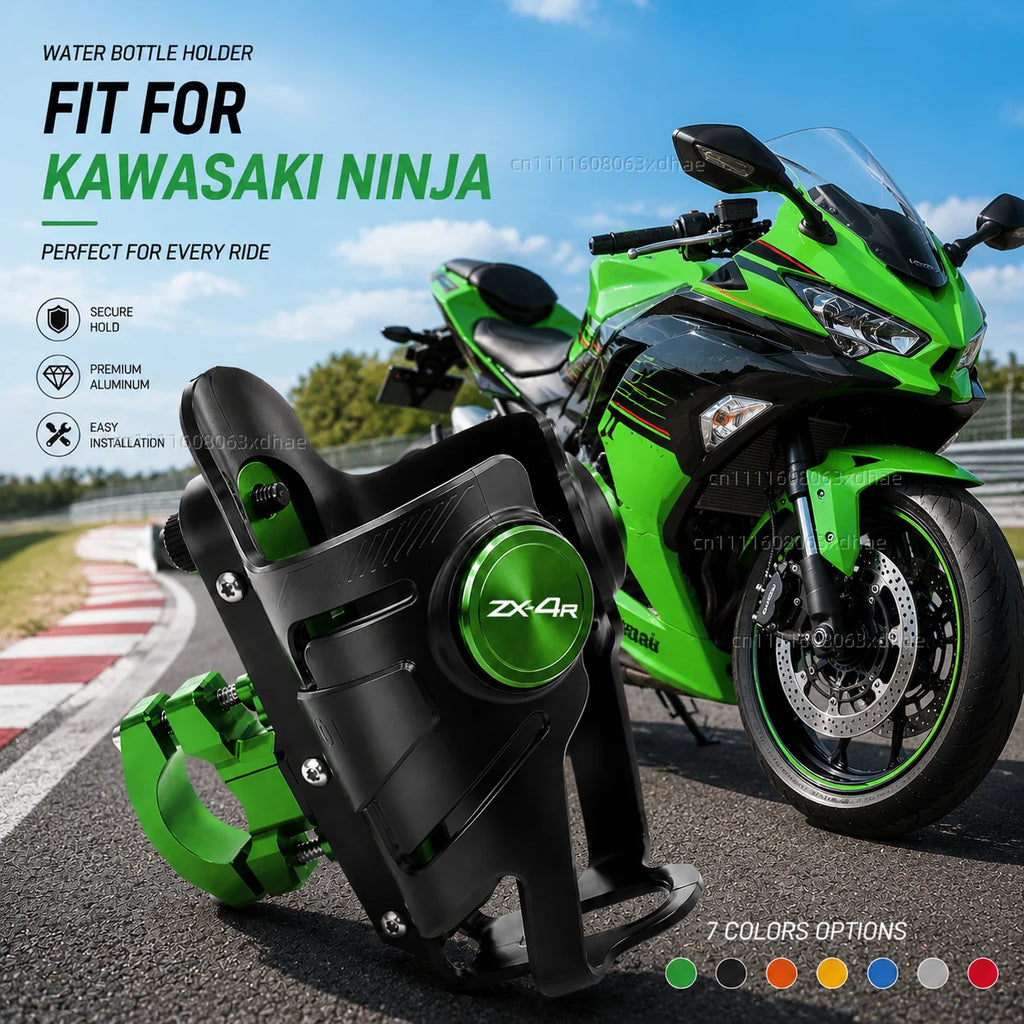 Motorcycle Water Bottle Holder For Kawasaki Ninja ZX4RR ZX 4RR Ninja ZX Coffee Beverage Tea Cup Support Modification Accessories