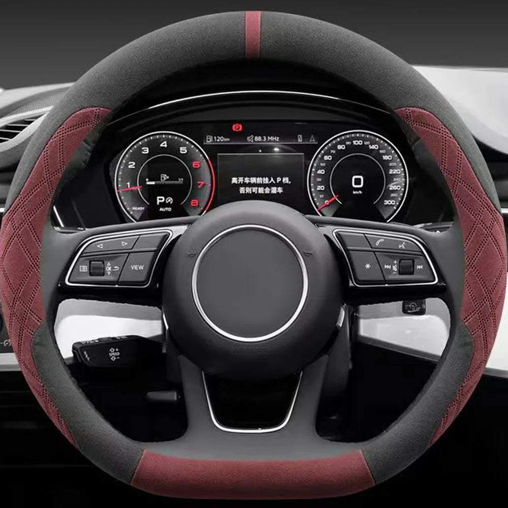 For 2024 2025 BAIC JISHI Polestones 01 ROX 01 steering wheel cover special suede car handle cover for all seasons