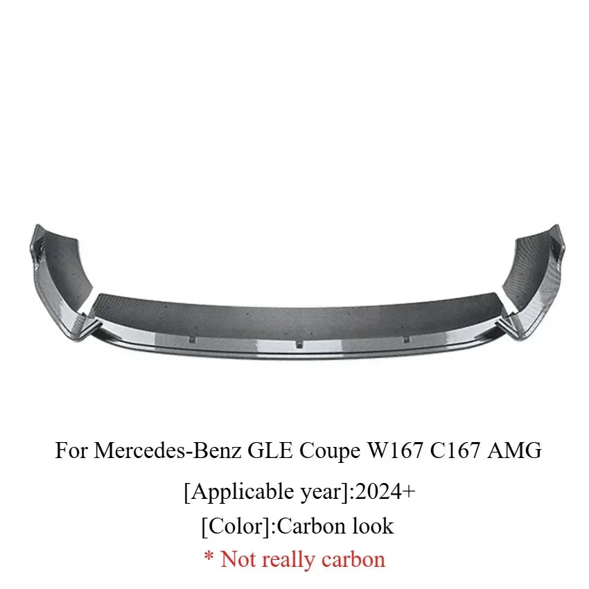 Front Bumper Lip for Mercedes-Benz GLE Coupe W167 C167 AMG 2024+ GLE Class Spoiler Blade Lower Diffuser Guard Protector Cover