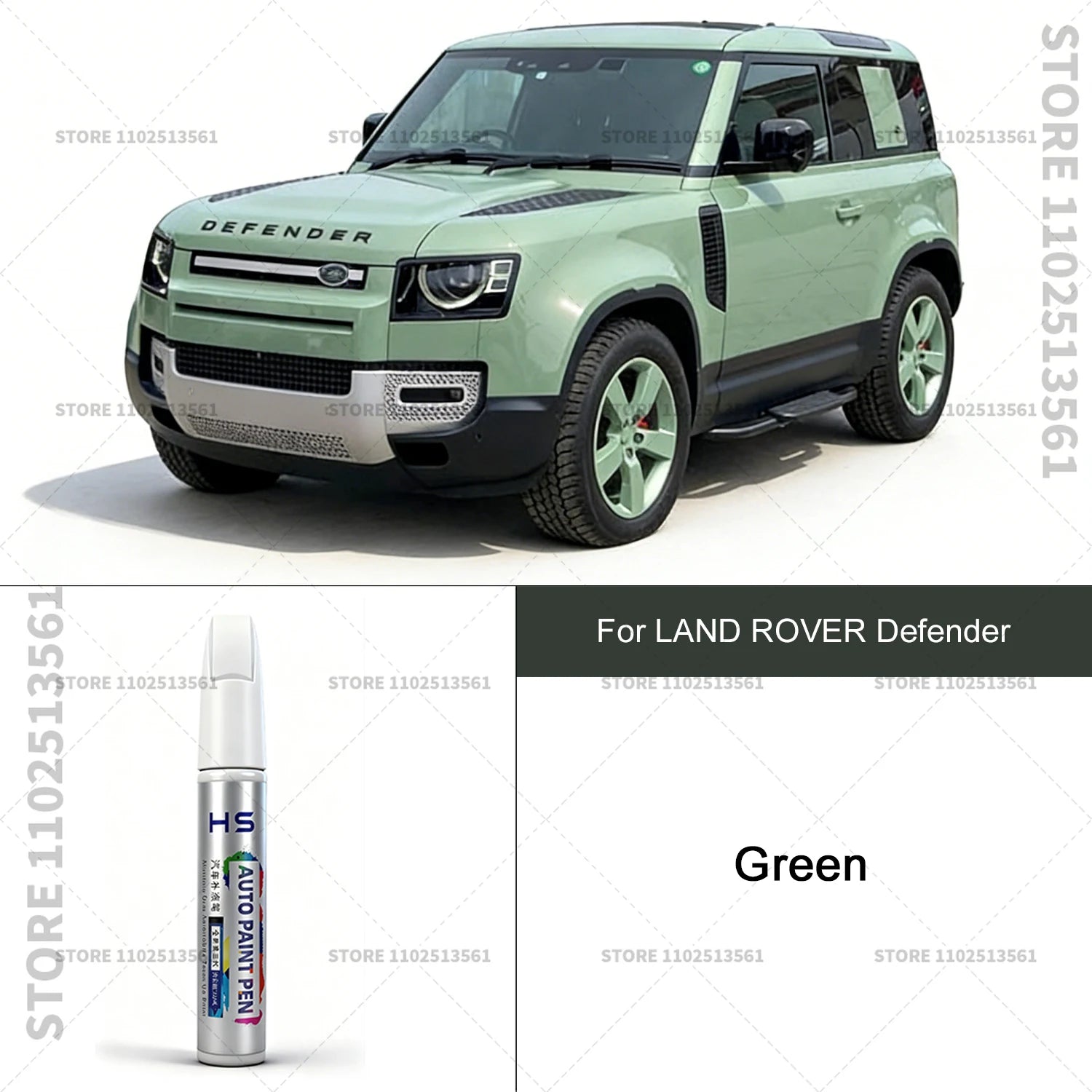 For LAND ROVER Defender Car Paint Repair Pen Paint Scratch Repair Accessories Fuji White Santorini Black Eiger Grey Sedona Red