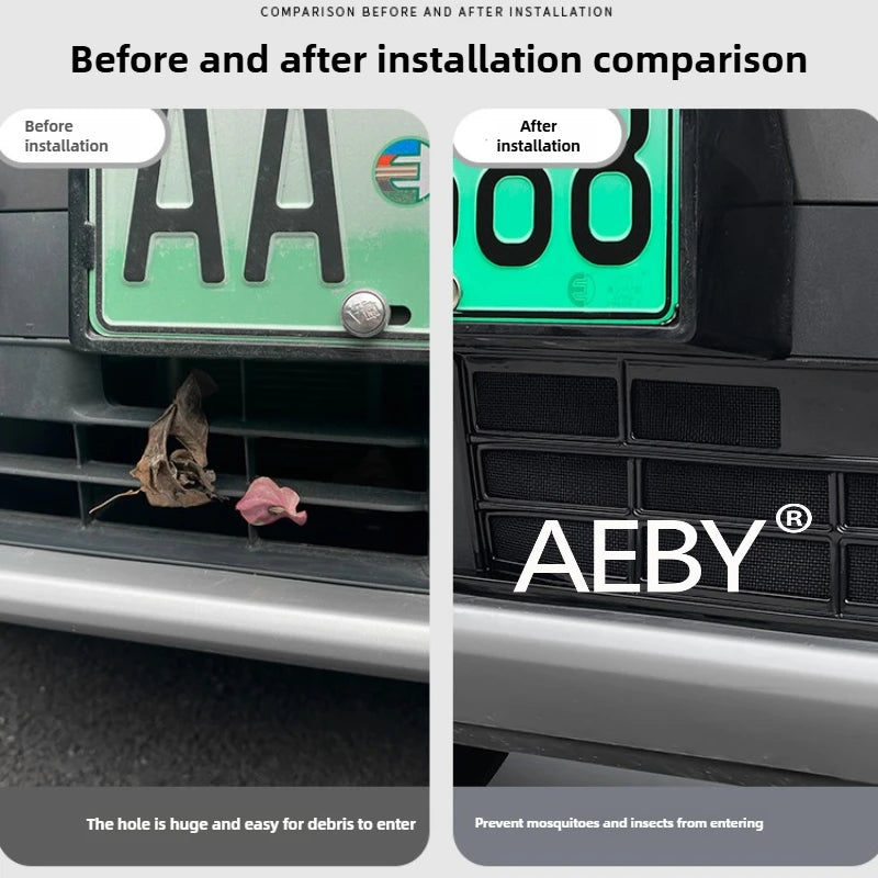 AEBY For BYD ATTO 3 Smart Driving Edition 2022-2025 Condenser Radiator Guard Protection,Front Radiator Guard Cover,Debris Guard